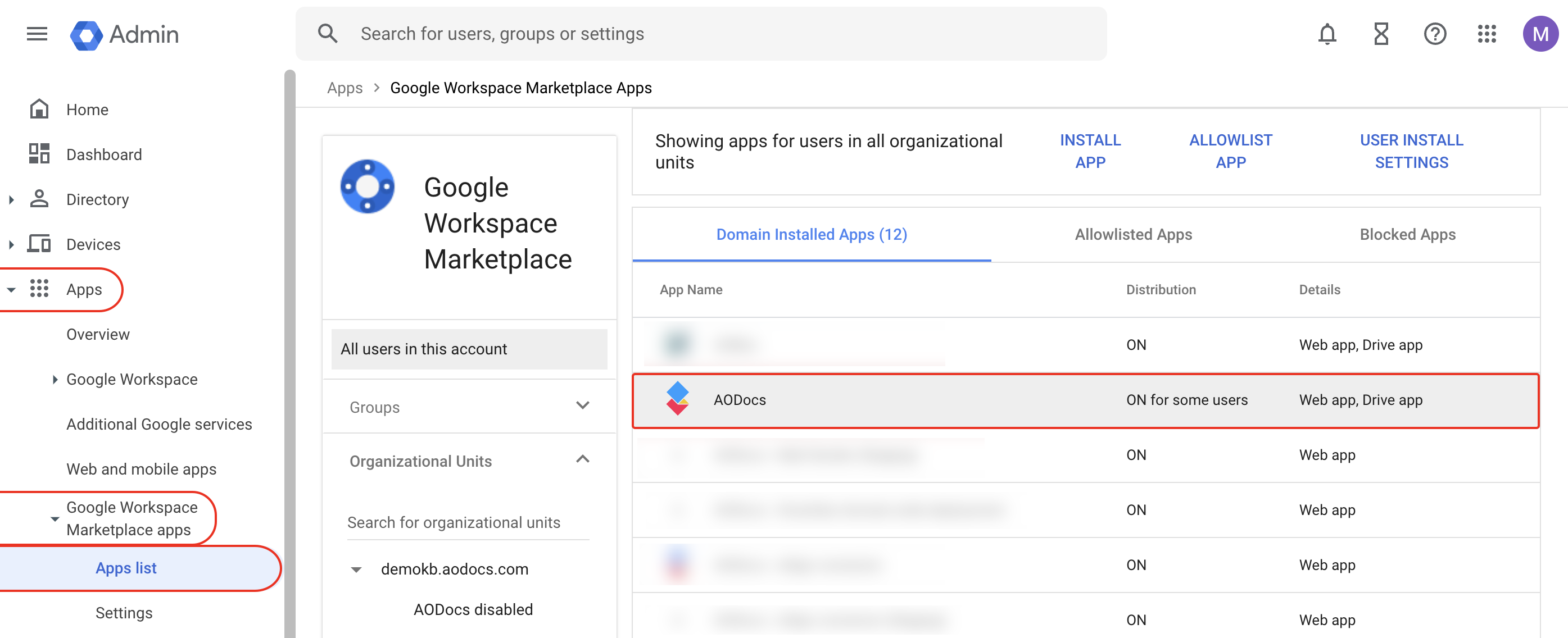 Grant data access on your Google domain – AODocs Knowledge Base