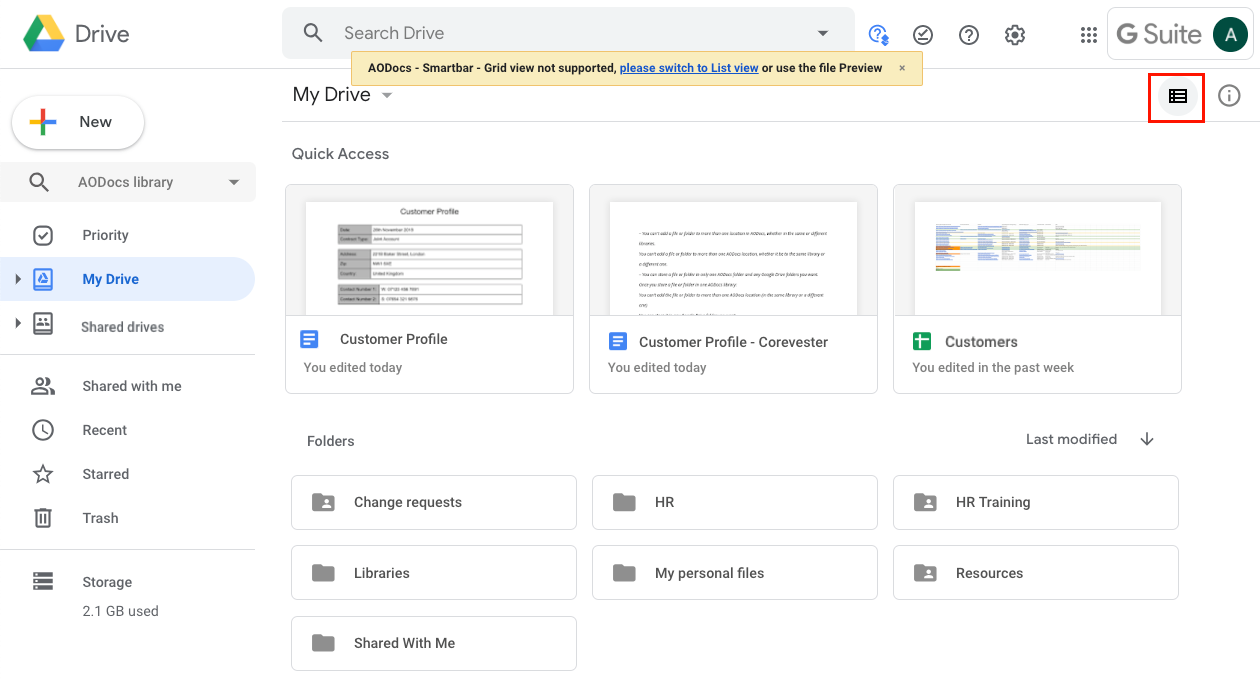 change google drive account