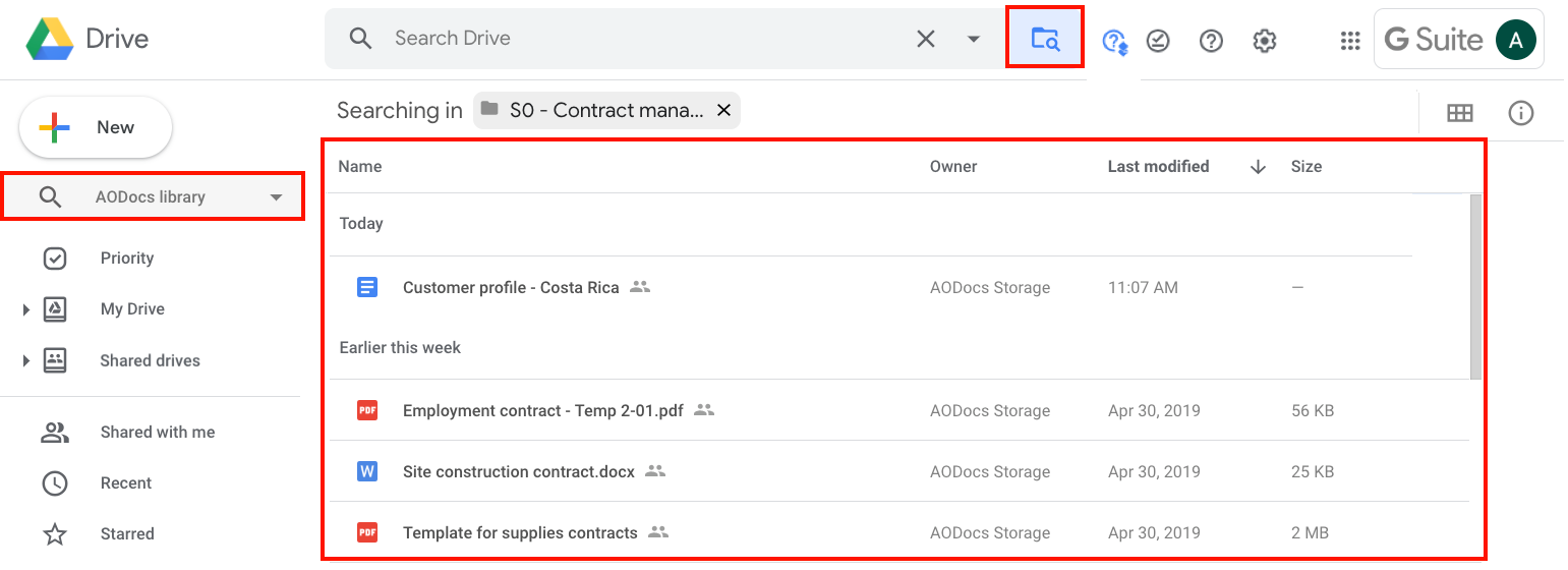 Search for files in your Team Folders and Secured Folders AODocs Knowledge Base