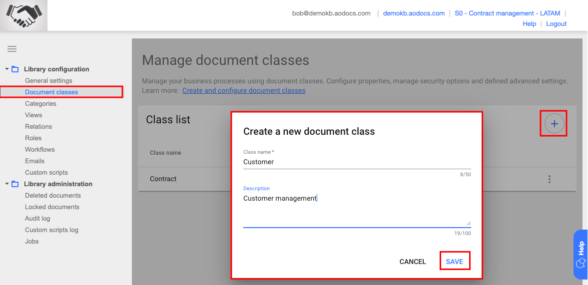 Create And Configure Document Classes – AODocs Knowledge Base