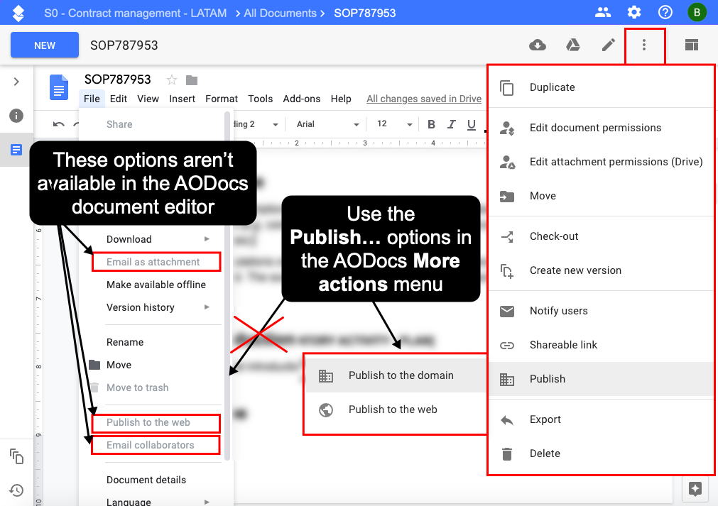 What are the limitations of Google documents?