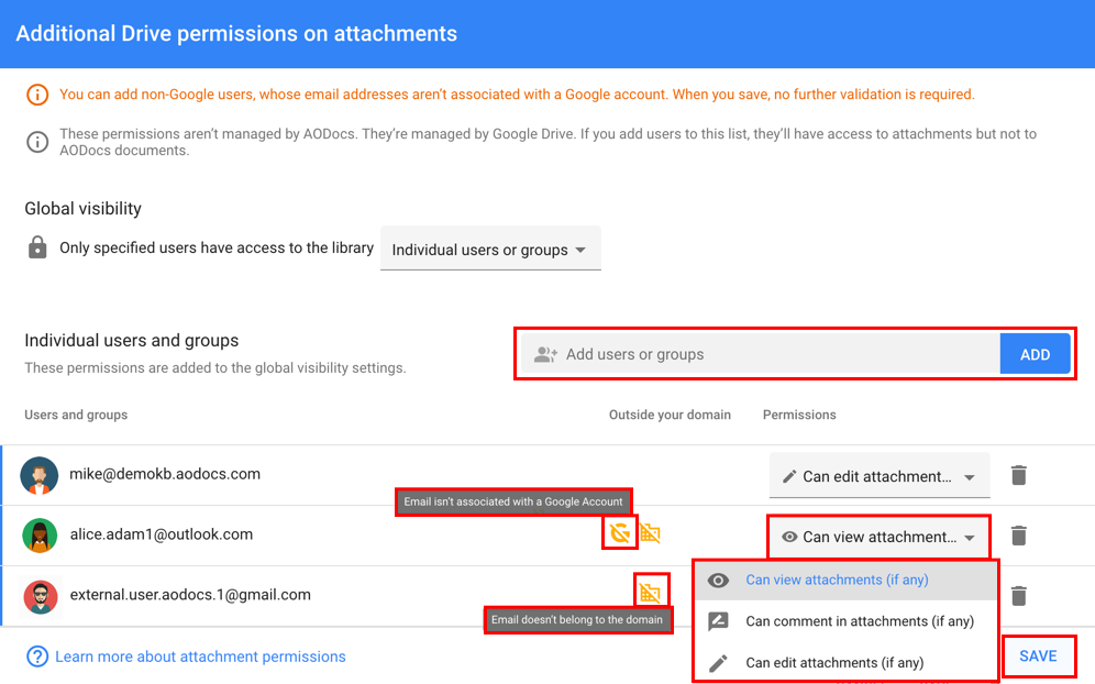 Manage permissions with Google groups – AODocs Knowledge Base