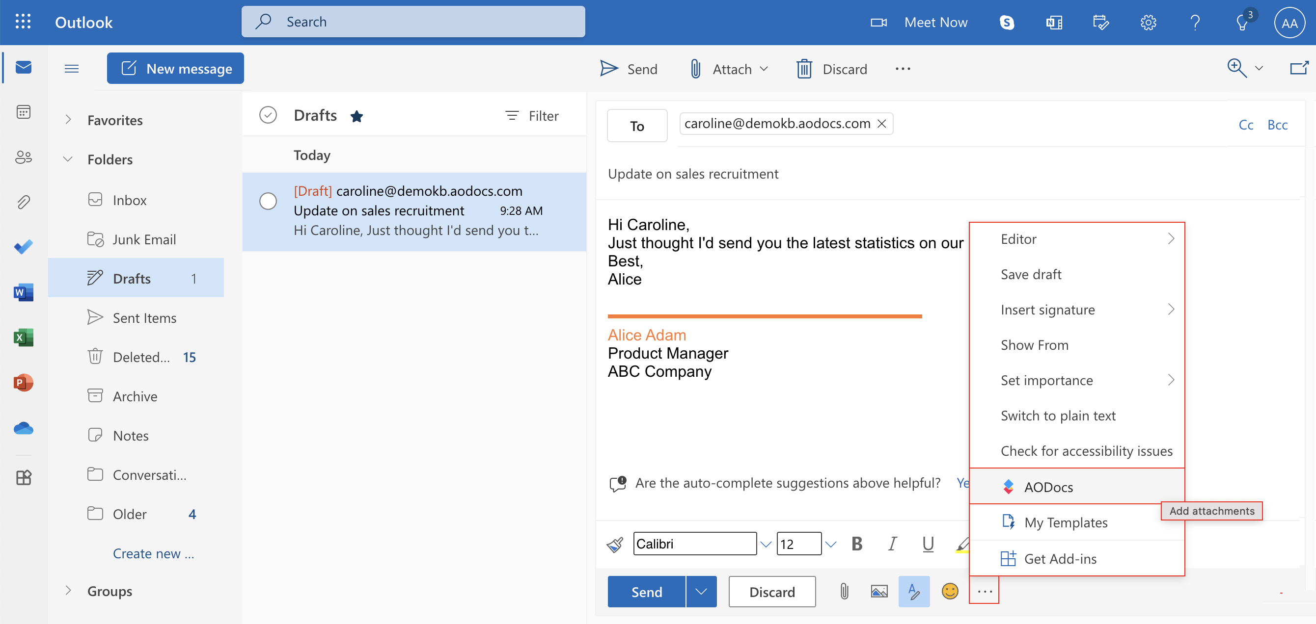 Outlook - Attach an Email to an Email